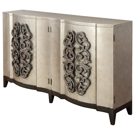 Four Door Bar Cabinet